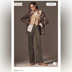 Maeve The Colette Full Length Corduroy 29T Olive